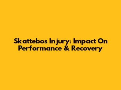Skattebo's Injury: Impact On Performance & Recovery